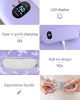 BouZaFoFa Heat Pad for Period Pain Relief, 6 Modes, 3000mAh USB Belt view 7