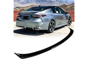 ARESPARTS Rear Truck Spoiler for 2018 2019 2020 2021 2022 2023 2024 Toyota Camry Ascent SE SX/XSE Hybrid XLE Sedan Trunk Wing Tail Lip Glossy Painted Black ABS Material