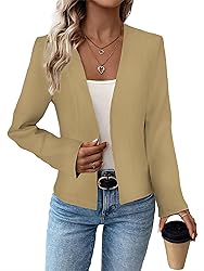 Knit Blazer Jackets for Women Stretch Stretchy