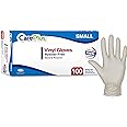 Disposable Plastic Vinyl Clear Gloves (Small, 100, Count)