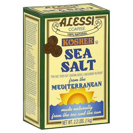Alessi sea salt kosher 36.8oz (071072012178)