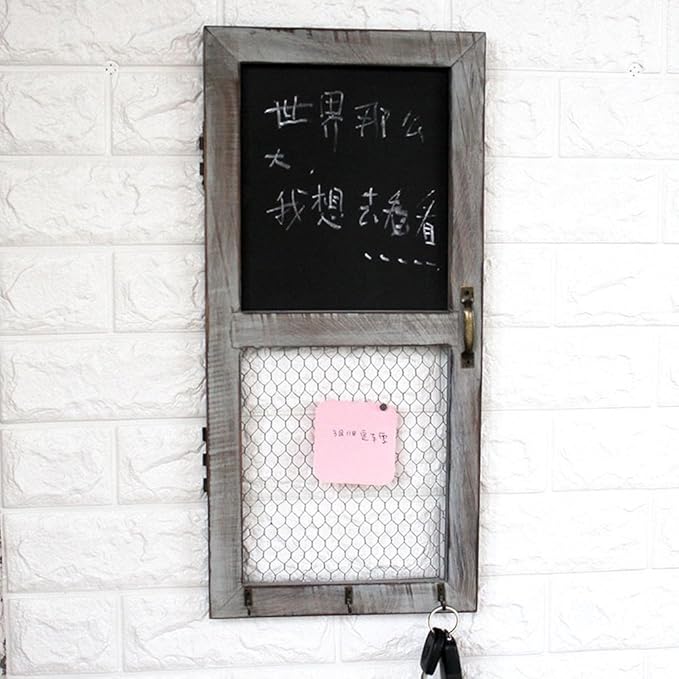 Europäische Retro Weinlese an der Wand befestigte gefälschte Fenster