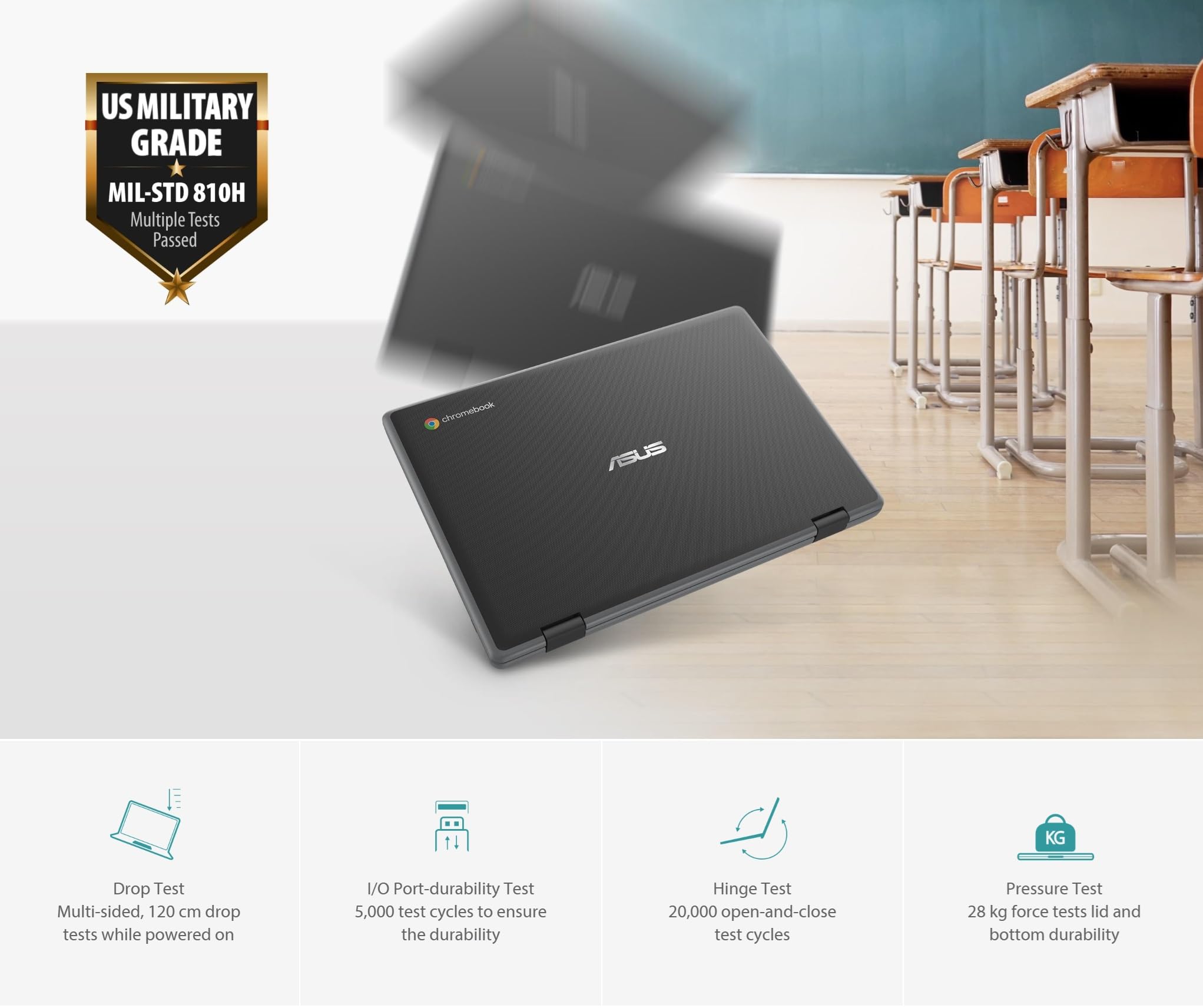 ASUS Chromebook Flip CR1 2-in-1 Laptop (11.6