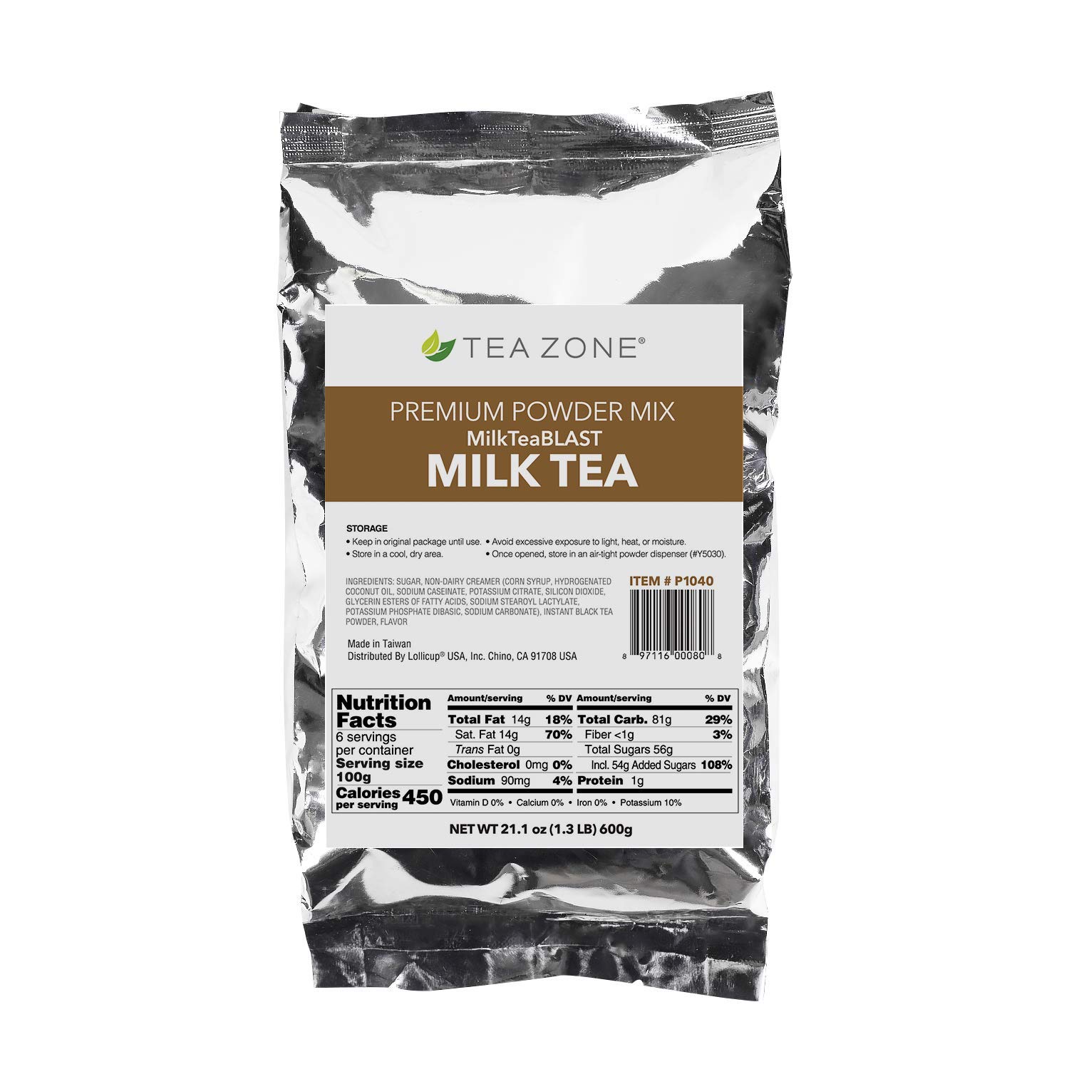 Tea Zone 1.32 lb Milk Tea Powder Powdered Chocolate