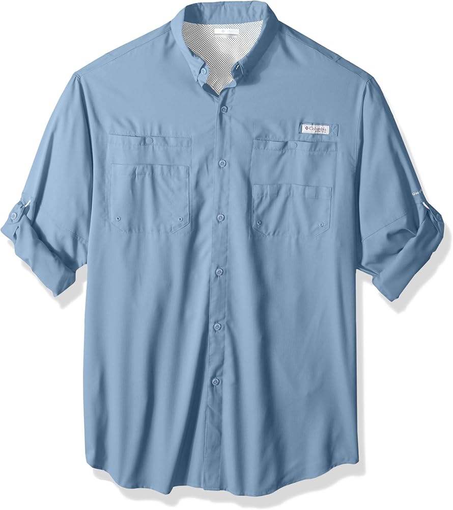 Amazon Com Columbia Men S Tamiami Ii Big Tall Long Sleeve Shirt White Cap 2x Clothing