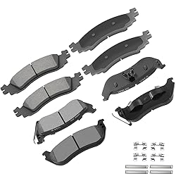 cciyu D1158 D1109 Front & Rear Semi-Metallic Disc