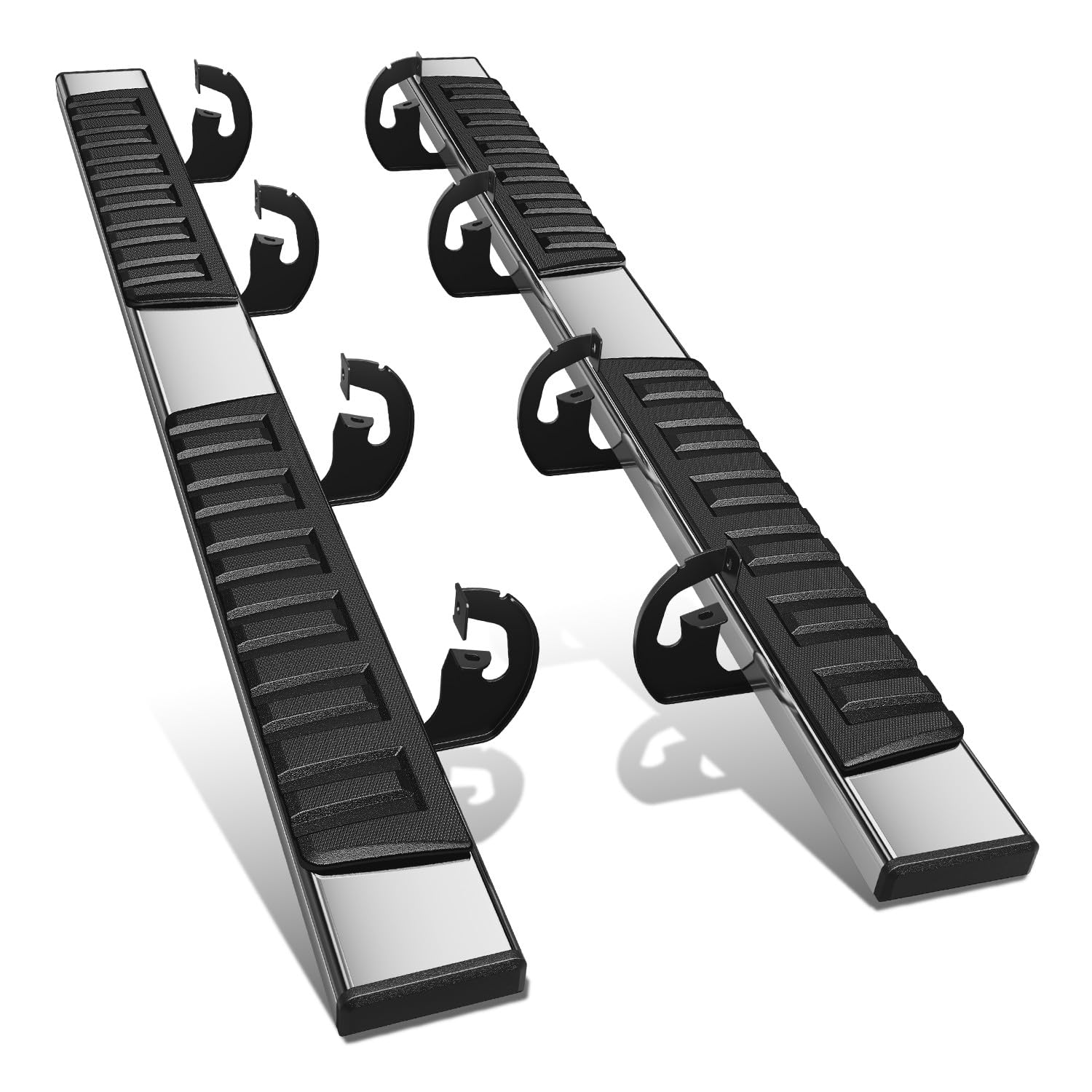 Photo 1 of DNA MOTORING 6.75" Wide Flat Running Boards Side Step Bars Compatible with 2009-2014 Ford F150 Super Crew Cab, STEPB-A-0015