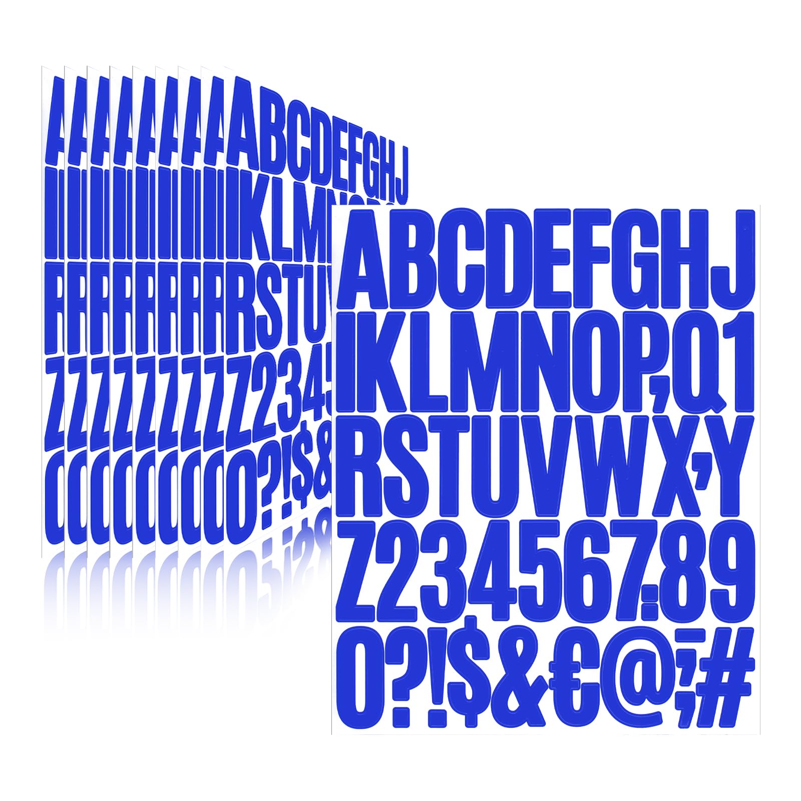 Llewyn 500 Pieces 10 Sheets Letter Stickers,Vinyl