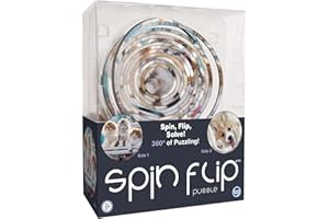 TCG TOYS Spin Flip Puzzle - Puppies & Kittens - Spin it, Flip it, Solve it! for Those who Love Brain teasers! Adult Fidget Toy. Great Gift for Mom, Dad, Teens, Men and Women