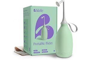BIDETLITY Butt & Intimate Shower 3.0 – Mobile Travel Bidet & Sustainable Intimate Shower, Replaces Wet Wipes, Saves Toilet Paper, Portable Handheld Bidet, Travel Bag Included, BPA-Free - Minty Mint