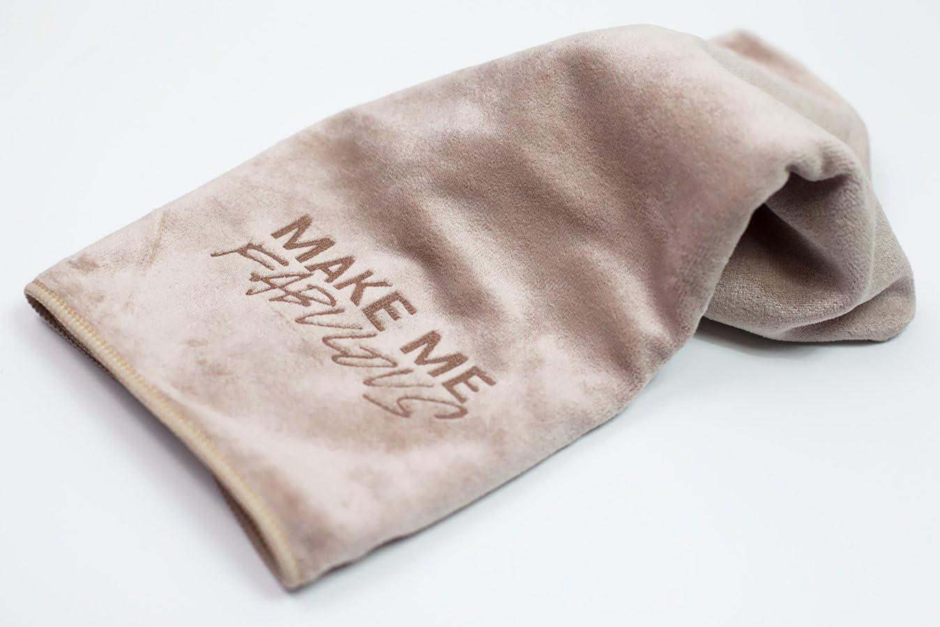 Microfiber Towel by eFemme USA Beige Hair Towel - Make Me Fabulous, 29.5 x 13.75 Inches