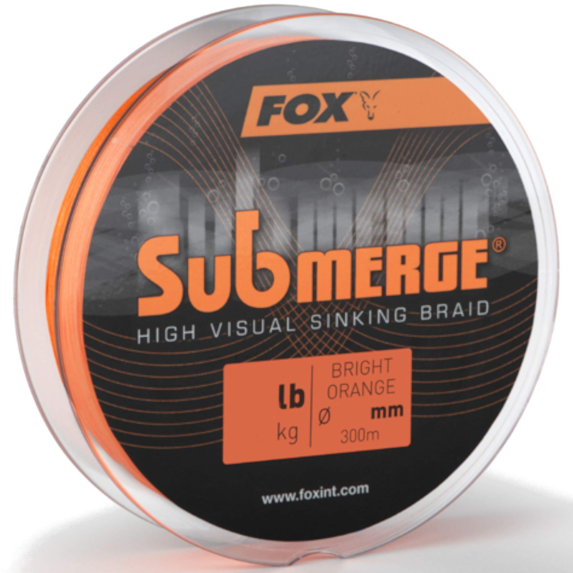 FOX Submerge High Visual Sinking Braid, Orange, 300m 0.16mm