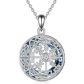 URONE Men Viking Pendant Necklace Sterling Silver Norse Viking Jewelry