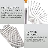 H&S Large Eye Blunt Needles 15pcs Yarn Knitting Sewing Darning Needles view 2