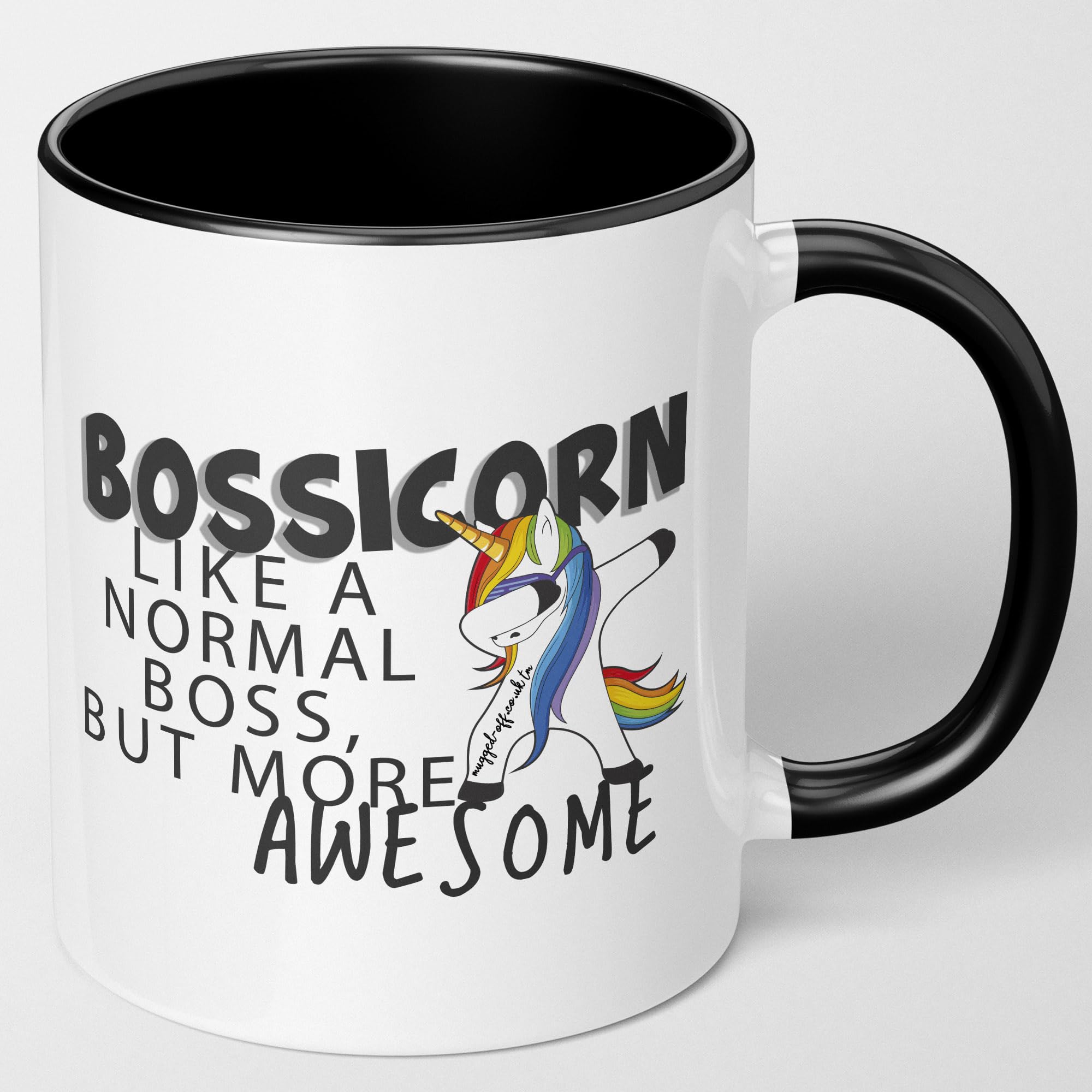 Mugged Off Best Boss Bossicorn boss Gift Mug Boss Gift Boss Leaving Gifts Boss Secret Santa 11oz Mug, 513149