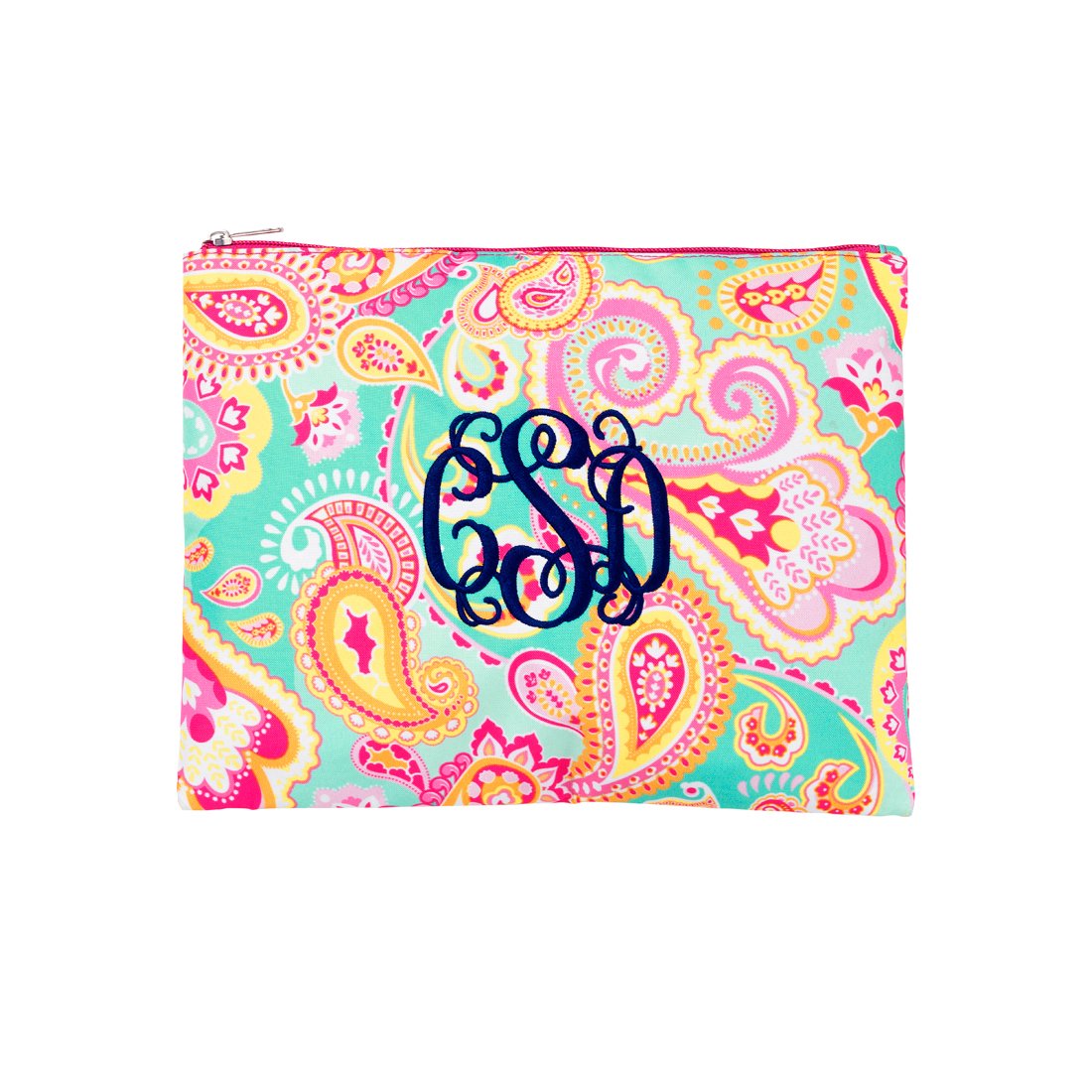  Wholesale Boutique Summer Paisley Zip Pouch