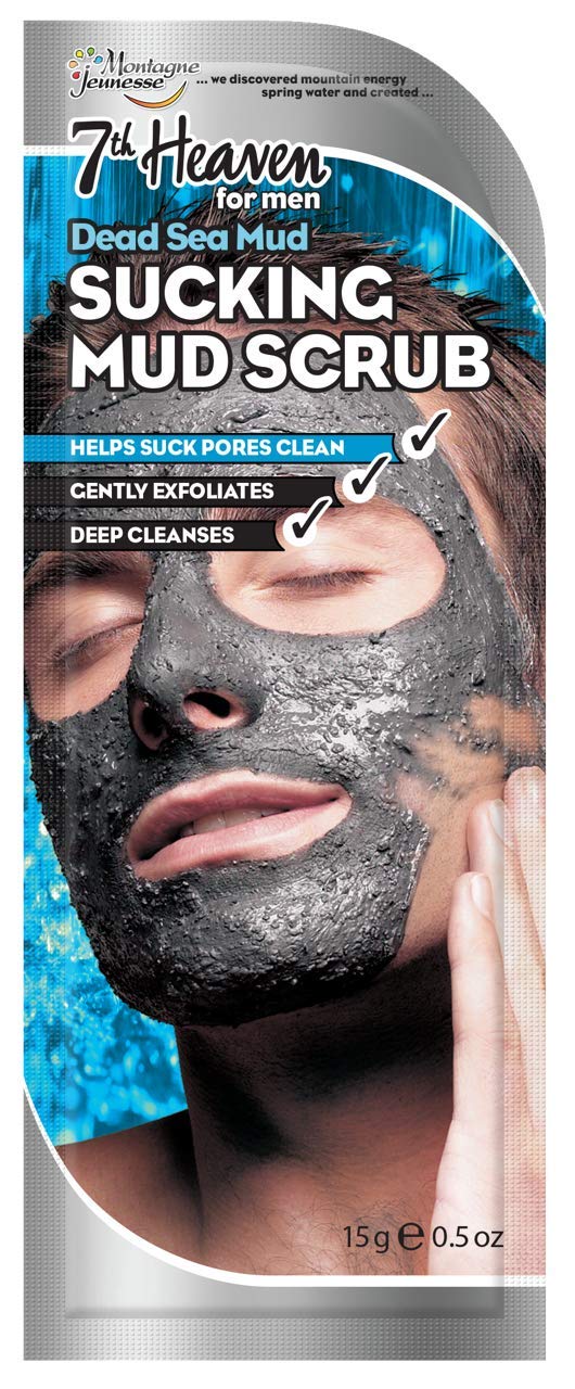 7TH HEAVEN FOR MEN SUCKING MUD SCRUB FACE MASK, 1'S