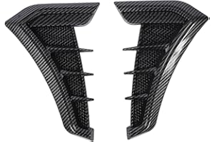 CFTGIW Side Vent Trim 1 Pair Side Vent Trim Sporty Look Enhanced Performance Side Mudguard Air Wing Vent Trim Sticker for 1 Series E90 E91 (Carbon Fiber Style)