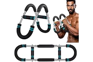 LAMVPKER Twister Arm Exerciser, Adjustable Spring Workout Bar, 40-100lb Adjustable Chest Workout Equipment, Arm Trainer, Twister Arm Trainer