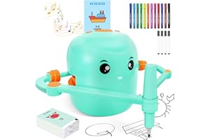 SHOVIRA Drawing Robot for Kids with 150 Learning Cards and 17 Colorful Pens, Voice Interactive Educational Smart Art Painting Machine, Step-by-Step Drawing Guidance for Boys Girls Early Learning & STEM Toys
