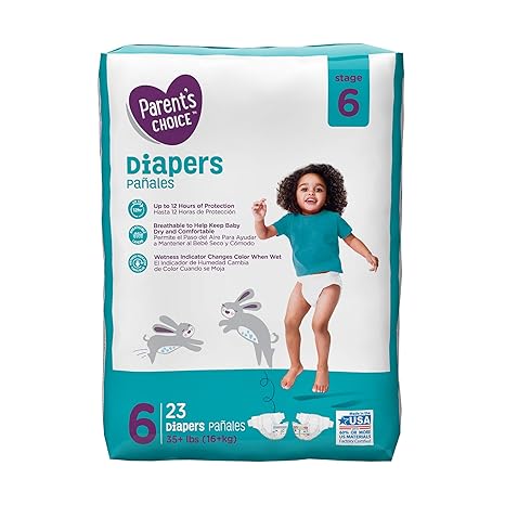 parents choice diapers size 6
