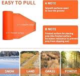 Kensbro Orange Polyethylene Deer Drag Sled | Hunting Fishing Firewood Garden view 4