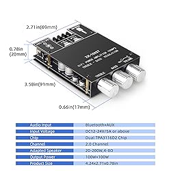 ZK-1002T 100W+100W Power Amplifier Board, TPA3116D2