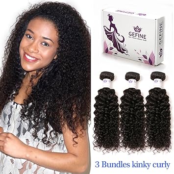 Amazon Com Gefine Malaysian Virgin Curly Hair Weave Real 100