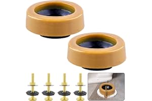 boeemi Extra Thick Wax Ring Toilet Kit,with Bolts for Reinstallation of the Toilet,Fits 3-inch or 4-inch Waste Lines(2 PCS).