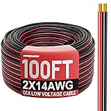 Energeaster 14 Gauge Wire 100FT, 2 Conductors