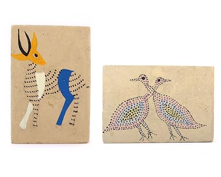 Bird Imán para nevera Imán para nevera de papel maché conjunto de ...