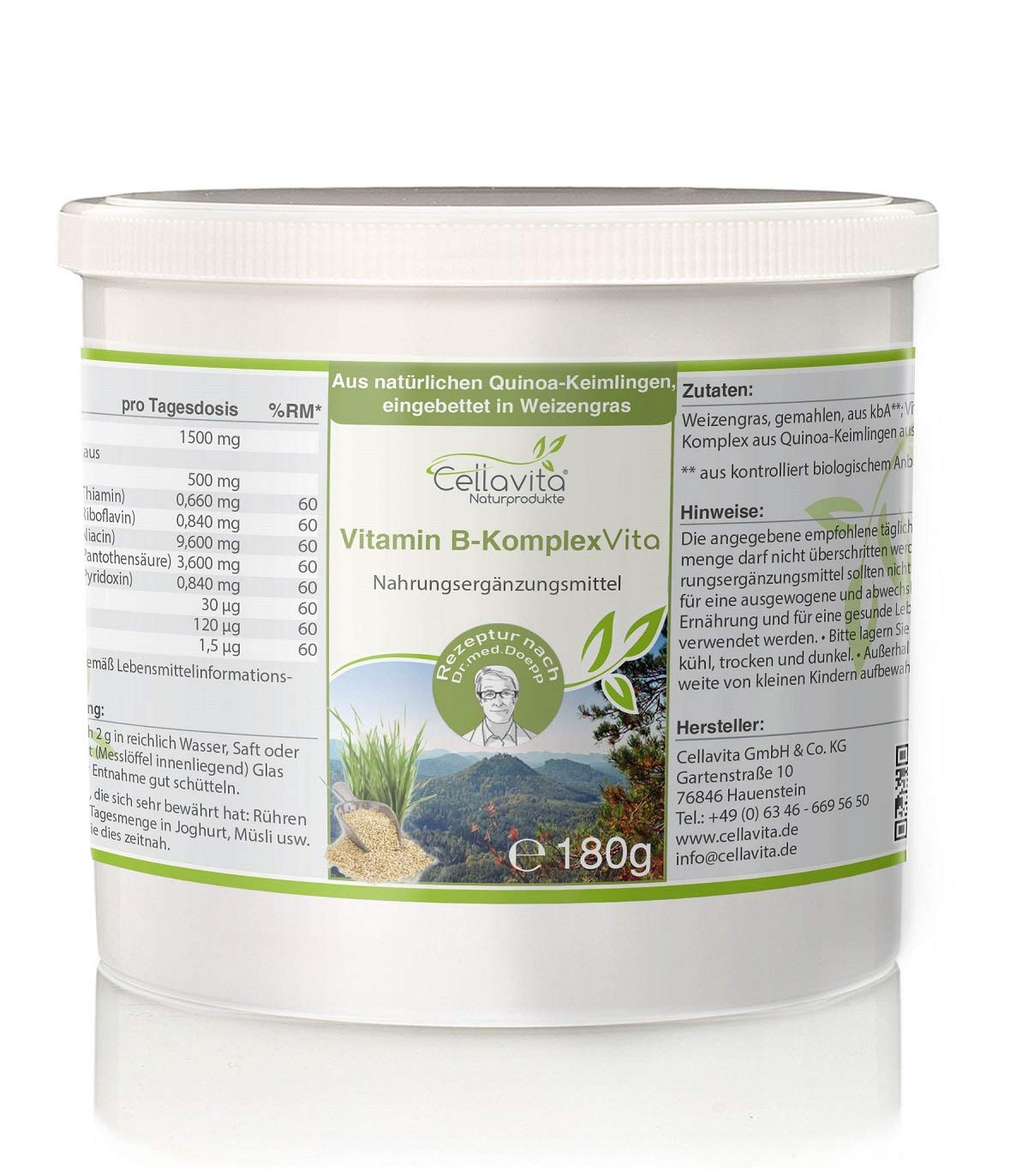 CELLAVITA Vitamin BKomplex Vita natürliche QuinoaKeimlinge