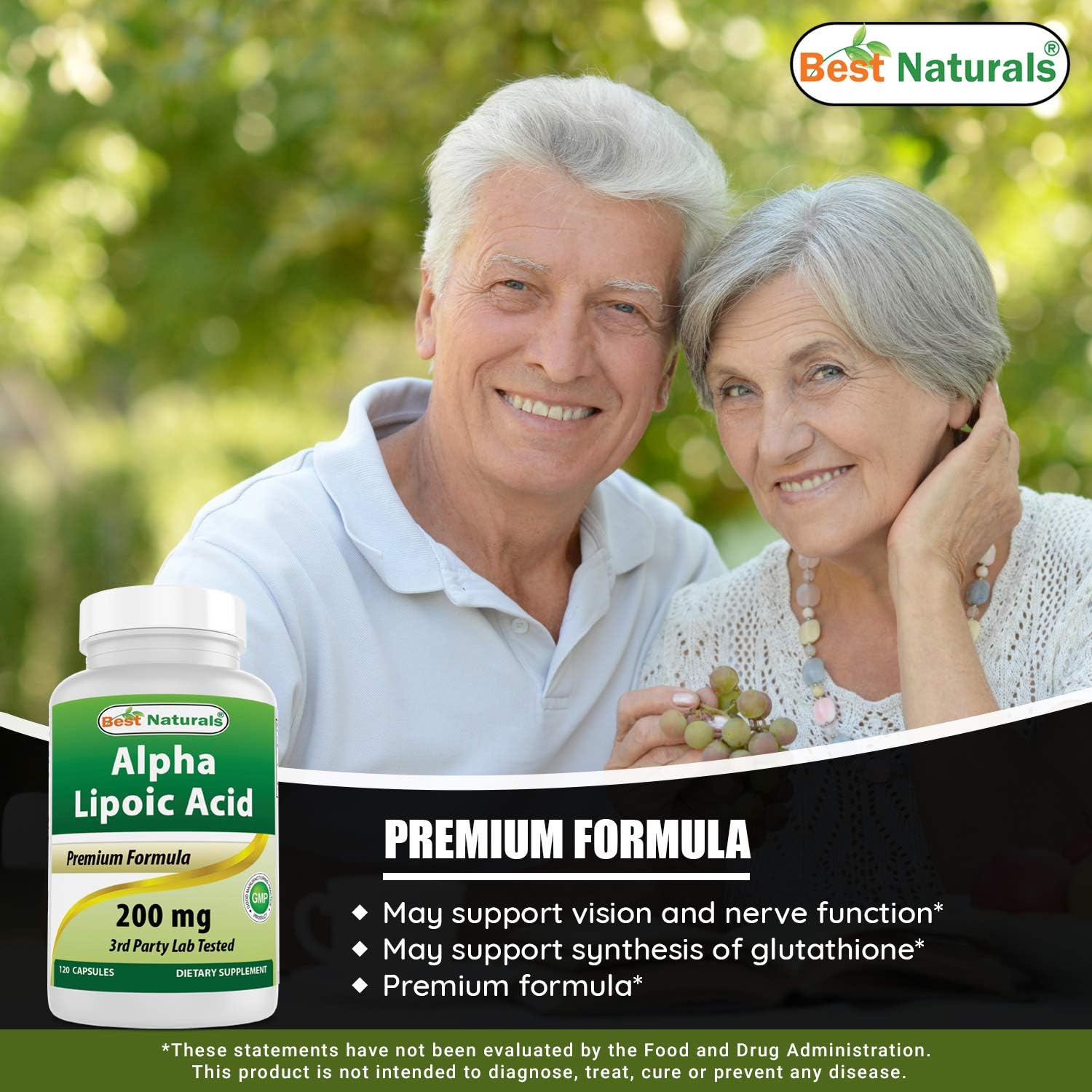 Best Naturals Alpha Lipoic Acid 200 Mg 120 Capsules, Red, 120 count (Pack of 1) - Image 5