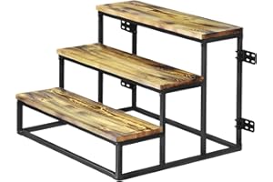 Lumil Garage Steps, Prefab Stairs for Permanent Installation, Not The Portable/Light Weight Alternatives, Hot Tub Stairs, Prefab Outdoor Wood Stairs for Home, Porch Steps