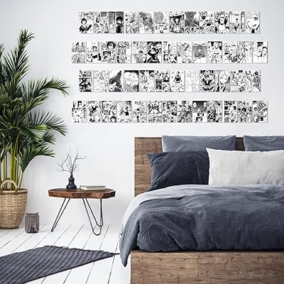 Buy N C 50pcs Wall Collage Kit Aesthetic Pictures Anime Manga Panel Aesthetic For Wall Collage Kit Print Room Decor For Boys Wall Art Prints For Bedroom Decorations Online In Indonesia B09371g1rv