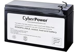CyberPower RB1280A UPS Replacement Battery Cartridge, Maintenance-Free, User Installable, 12V/8Ah