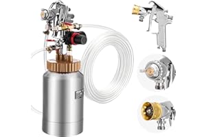 VEVOR Spray Paint Pressure Pot, 0.5 Gal/2 L Pressure Pot Paint Sprayer, φ1.8mm + φ3mm Two Spray Guns Central Pneumatic Sprays