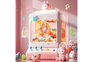 Skirfy Space Claw Machine for Kids, Mini Electronic Game Vending Machine,Candy Dispenser Game for Kids,Birthday for Girls Boy