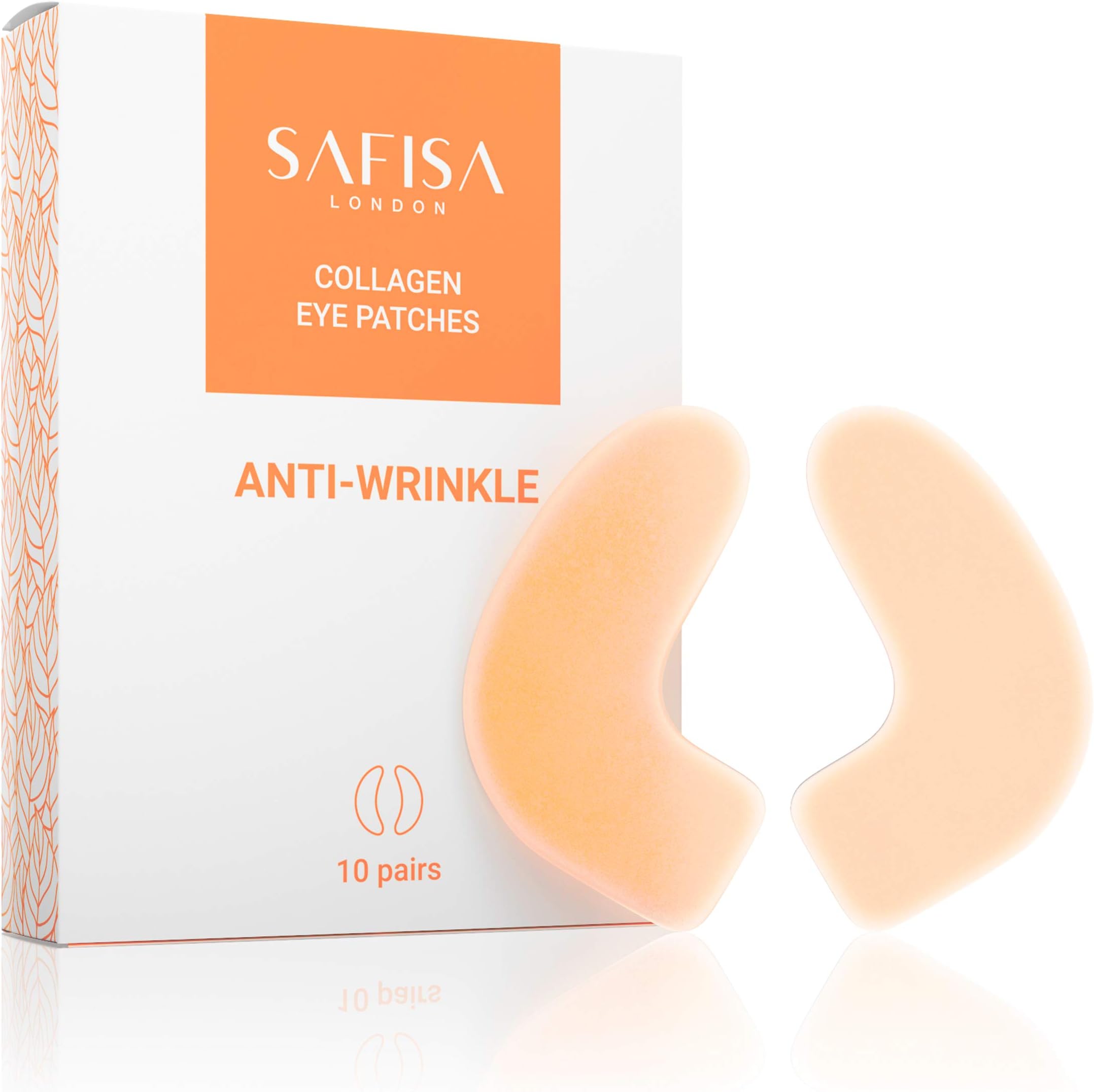 SAFISA Under Eye Patches | anti-wrinkle gel under eye pads 10 pairs | under eye bags treatment, eye mask for puffy eyes, dark circles under eye treatment | anti-aging collagen eye mask | women & men…