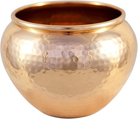 Amazon Com Hammered Solid Copper Small Vase Planter Pot 100