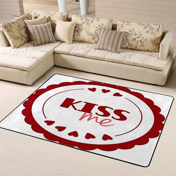 Area Rug Rugs Carpet Use This Heart Circle for Sweet