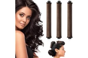 BLINKEEN Flexi Rods with Hook, Versatile Curling Tool for All Hair Types, No Heat Curls Overnight