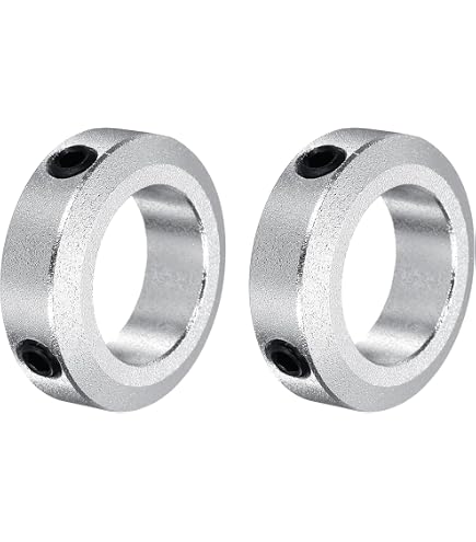 HARFINGTON Wellenklemmen – 4 Stück, Für 17mm Welle, 35mm Außendurchmesser – Geteilt Mit Stellschraube, Eloxiertes Aluminium