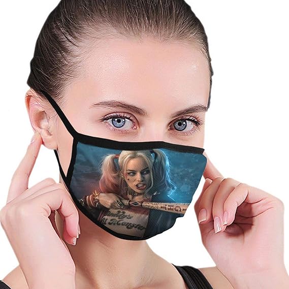HarleyQuinn Adult Masks Reusable Mouth Covers Cool face