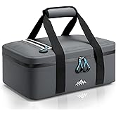 Lekesky Insulated Casserole Carrier (Soft-Side) for Hot or Cold Food, Casserole Dish Bag Carrying Case - Lasagna Lugger Holder for Potluck/Picnic, Fits 9x13 & 11x15 Inch Baking Dish, Dark Gray