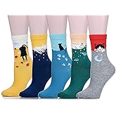 Leotruny Cute Socks Women Cat: Animal Novelty Socks for Women Girls - Ladies Funny Socks with Gift Box