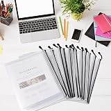 Umriox A5 Plastic Zip Folders 18Pcs Mesh Zipper Pouches File Wallets view 7