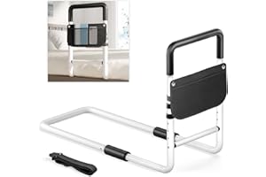 SONGSOSO Adjustable Bed Rail for Elderly Adults: Bedside Support for Seniors, Fits King‑Queen‑Full‑Twin, Heavy-Duty Medical Device for Home and Hospital Use, 300 lb Capacity