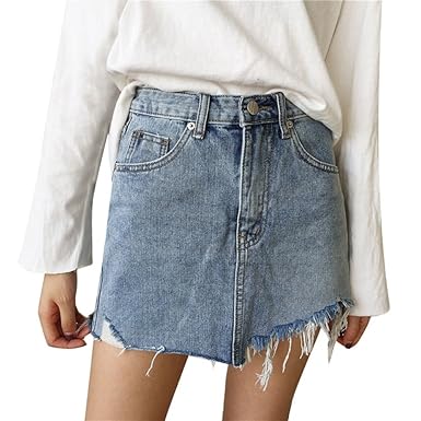 Amazon Bobora ミニ デニムスカート レディース ミニスカート