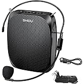 SHIDU Portable Voice Amplifier Personal Microphone Headset for Speaking Rechargeable Mini Pa System for Teachers Tour Guides Coaches Classroom Singing Yoga Fitness Instructors